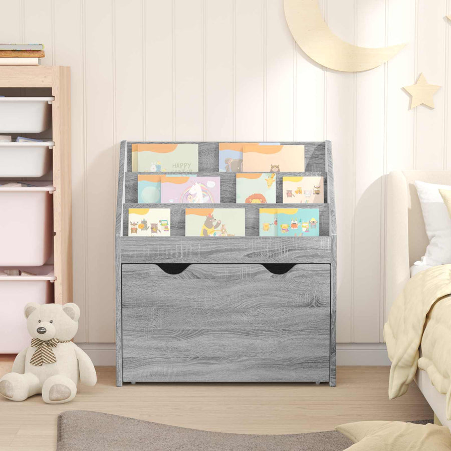 Kinderen Boekenkast Grijs Sonoma 60 x 29,5 x 69 cm Bewerkt hout