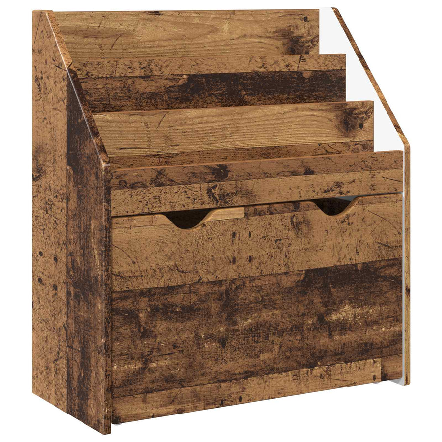 Kinderen Boekenkast Oudhout 60 x 29,5 x 69 cm Bewerkt hout