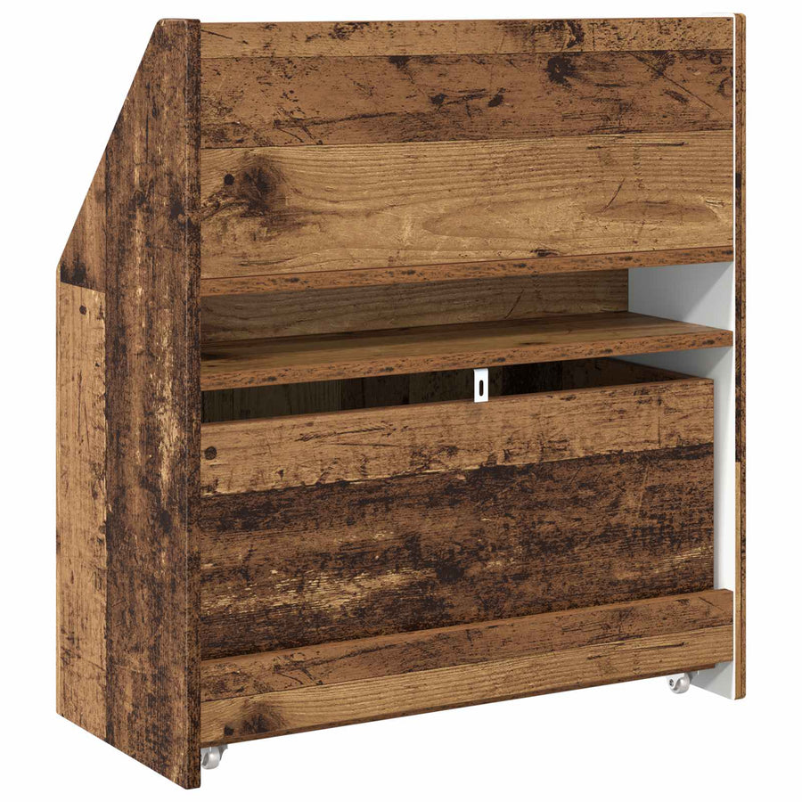 Kinderen Boekenkast Oudhout 60 x 29,5 x 69 cm Bewerkt hout