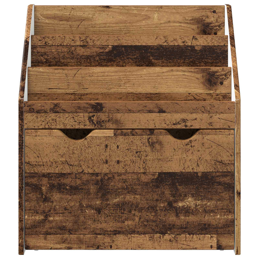 Kinderen Boekenkast Oudhout 60 x 29,5 x 69 cm Bewerkt hout