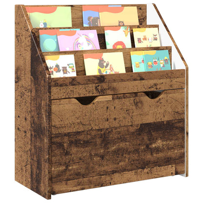 Kinderen Boekenkast Oudhout 60 x 29,5 x 69 cm Bewerkt hout