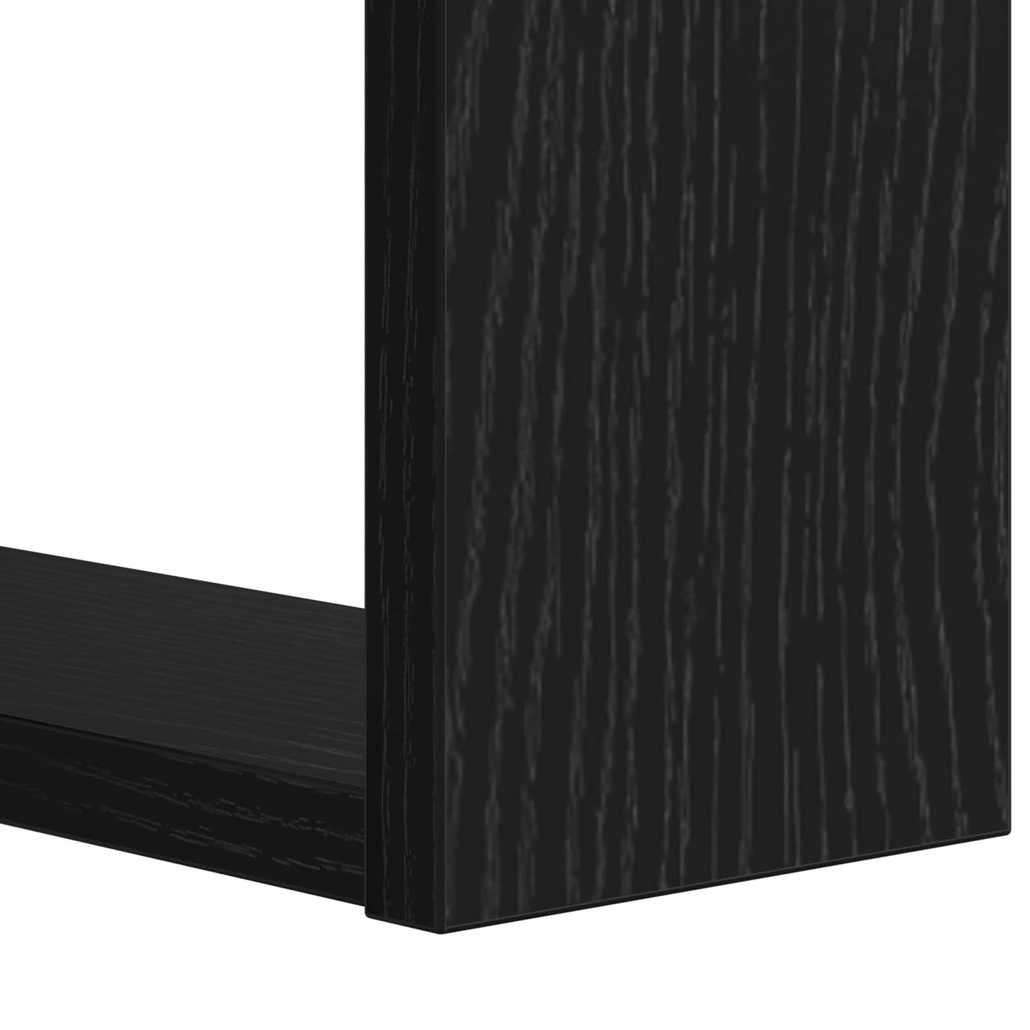 Boekenkast Zwart Eiken 52 x 25 x 71,5 cm Bewerkt hout