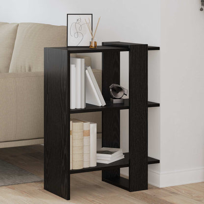 Boekenkast Zwart Eiken 52 x 25 x 71,5 cm Bewerkt hout