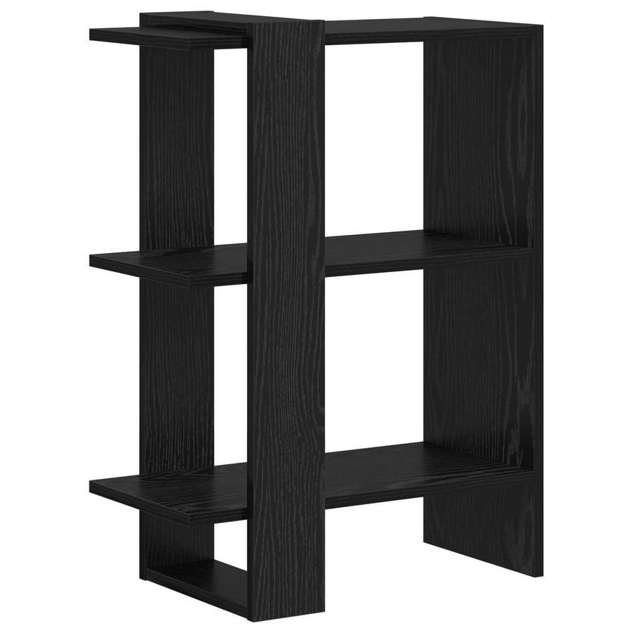 Boekenkast Zwart Eiken 52 x 25 x 71,5 cm Bewerkt hout