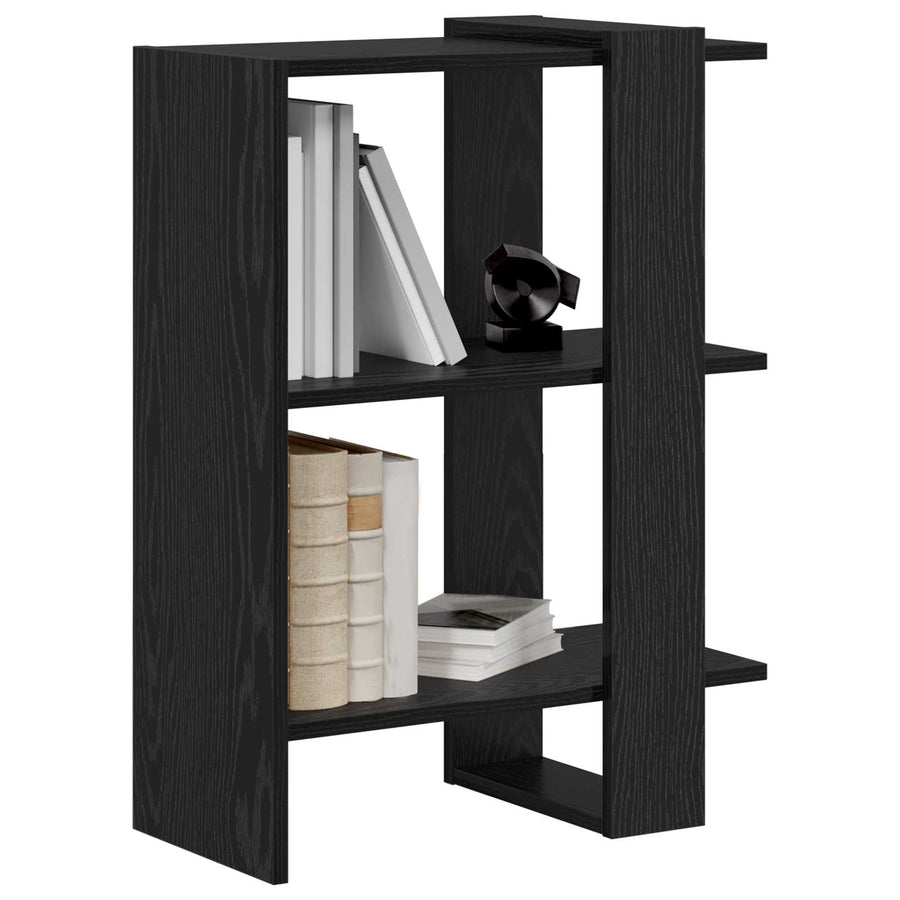Boekenkast Zwart Eiken 52 x 25 x 71,5 cm Bewerkt hout