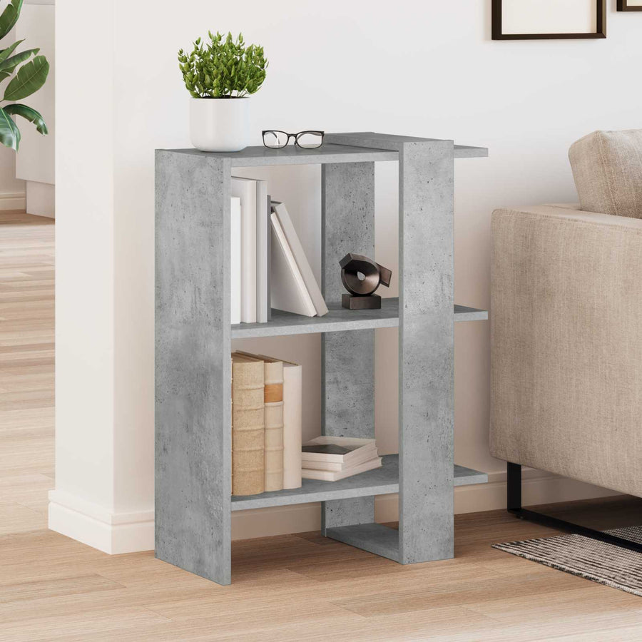 Boekenkast Beton Grijs 52 x 25 x 71,5 cm Bewerkt hout