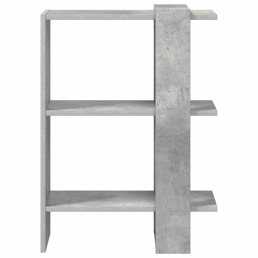 Boekenkast Beton Grijs 52 x 25 x 71,5 cm Bewerkt hout
