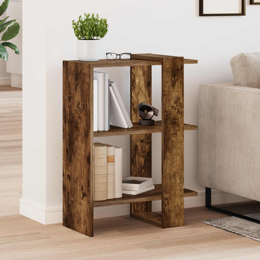 Boekenkast Gerookt eiken 52 x 25 x 71,5 cm Bewerkt hout