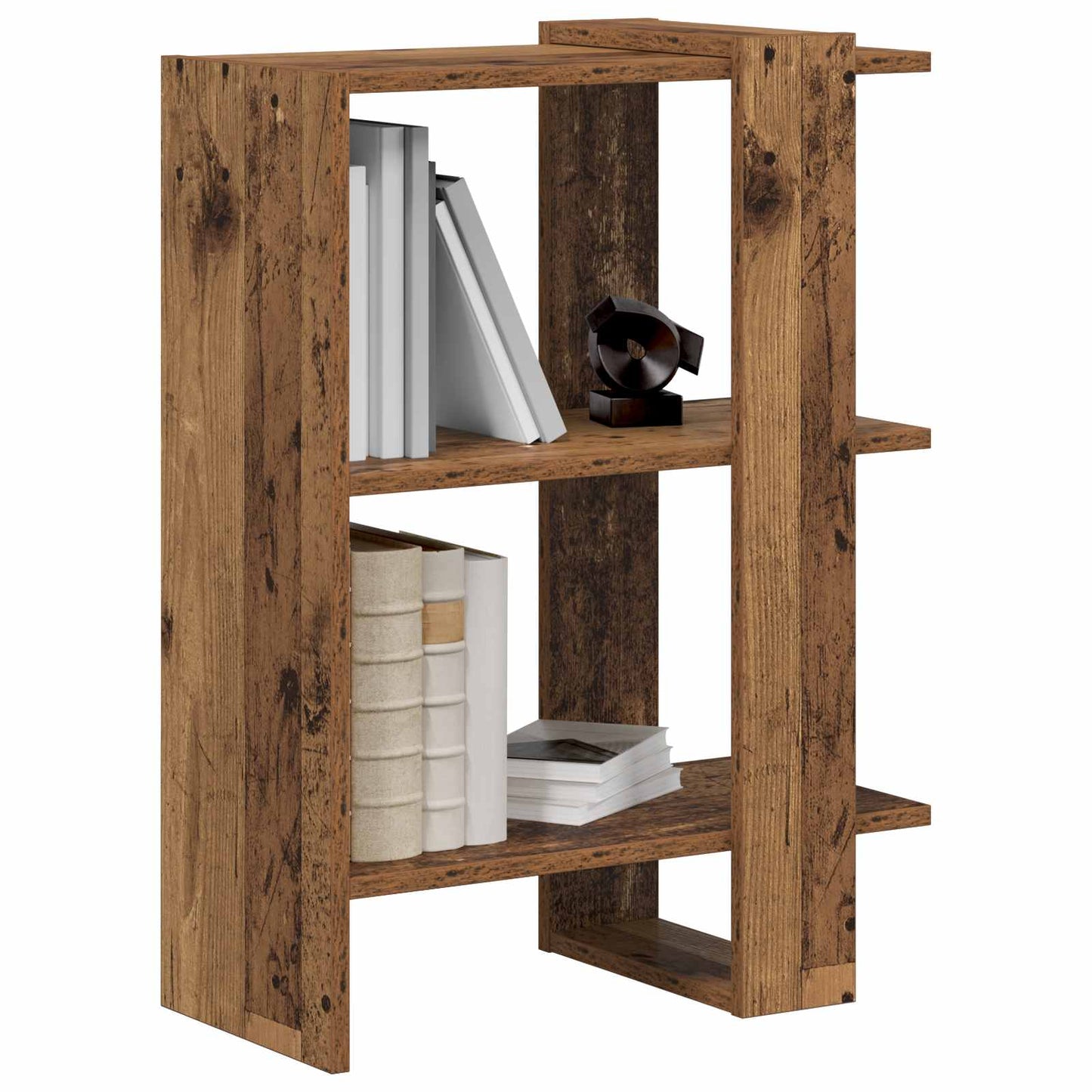 Boekenkast Oudhout 52 x 25 x 71,5 cm Bewerkt hout