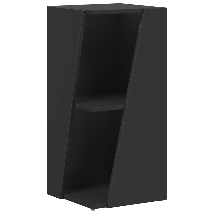 Zijplank Zwart 33 x 32 x 70,5 cm Bewerkt hout