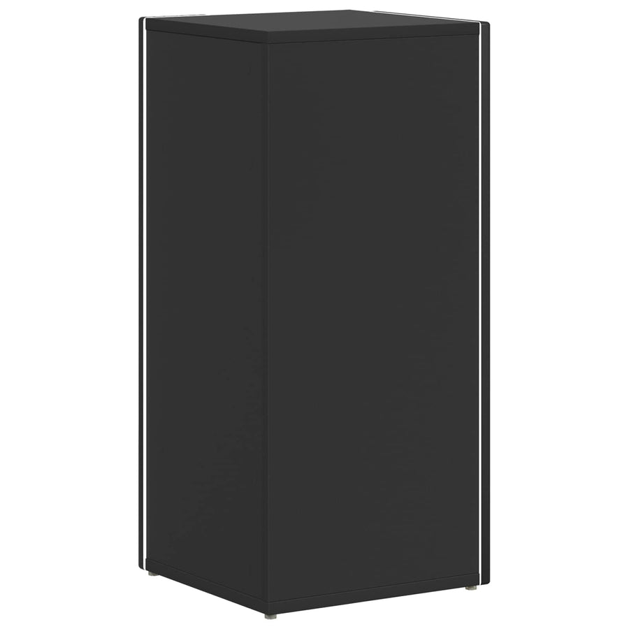 Zijplank Zwart 33 x 32 x 70,5 cm Bewerkt hout