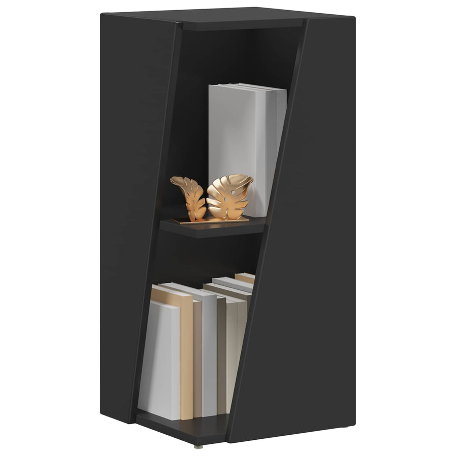 Zijplank Zwart 33 x 32 x 70,5 cm Bewerkt hout