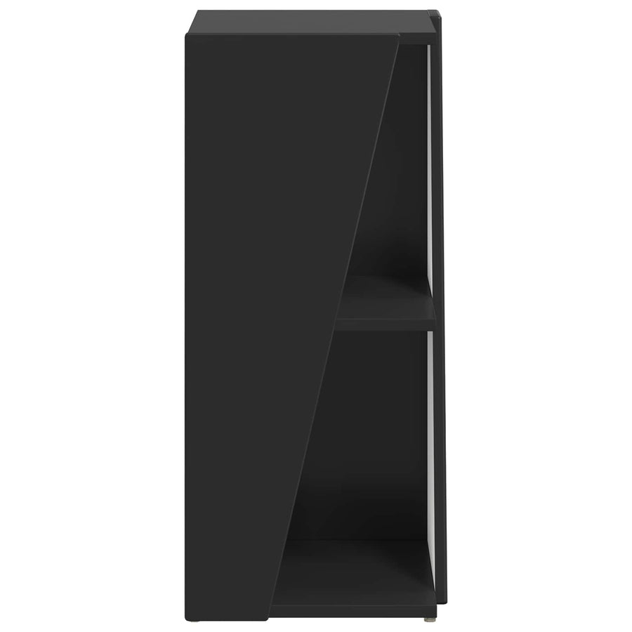 Zijplank Zwart 33 x 32 x 70,5 cm Bewerkt hout