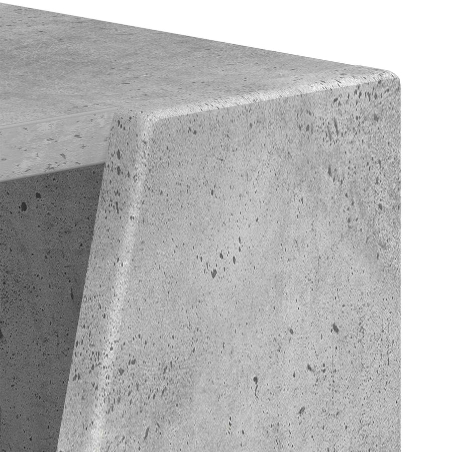 Zijplank Beton Grijs 33 x 32 x 70,5 cm Bewerkt hout