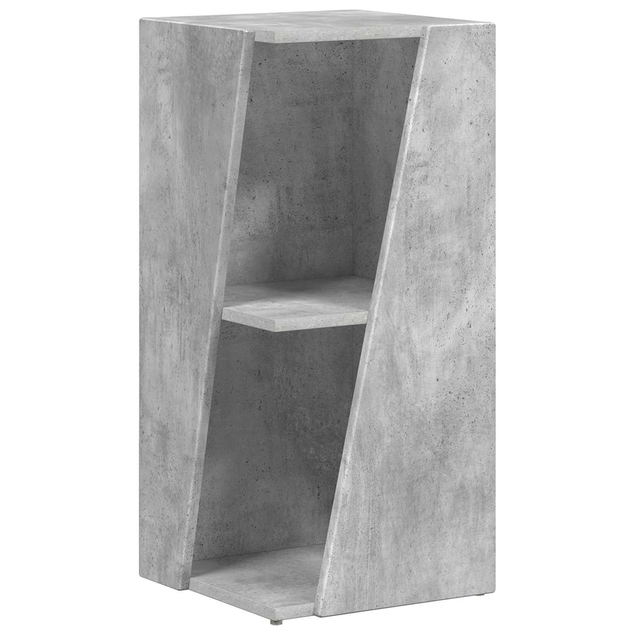 Zijplank Beton Grijs 33 x 32 x 70,5 cm Bewerkt hout