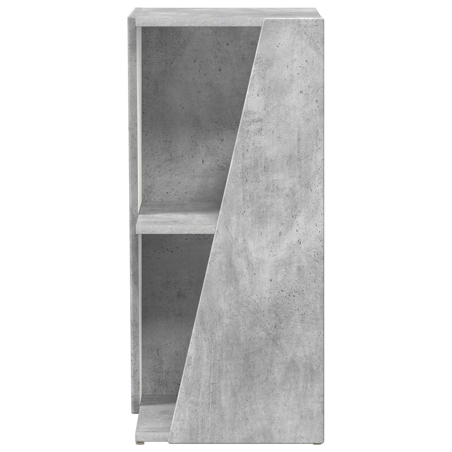 Zijplank Beton Grijs 33 x 32 x 70,5 cm Bewerkt hout