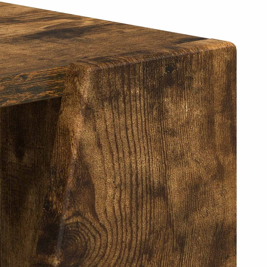 Zijplank Gerookt eiken 33 x 32 x 70,5 cm Bewerkt hout