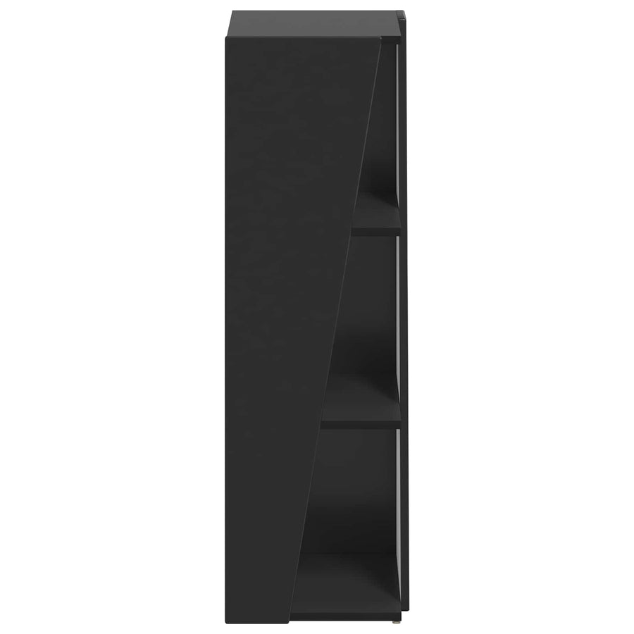 Zijplank Zwart 33 x 32 x 100,5 cm Bewerkt hout