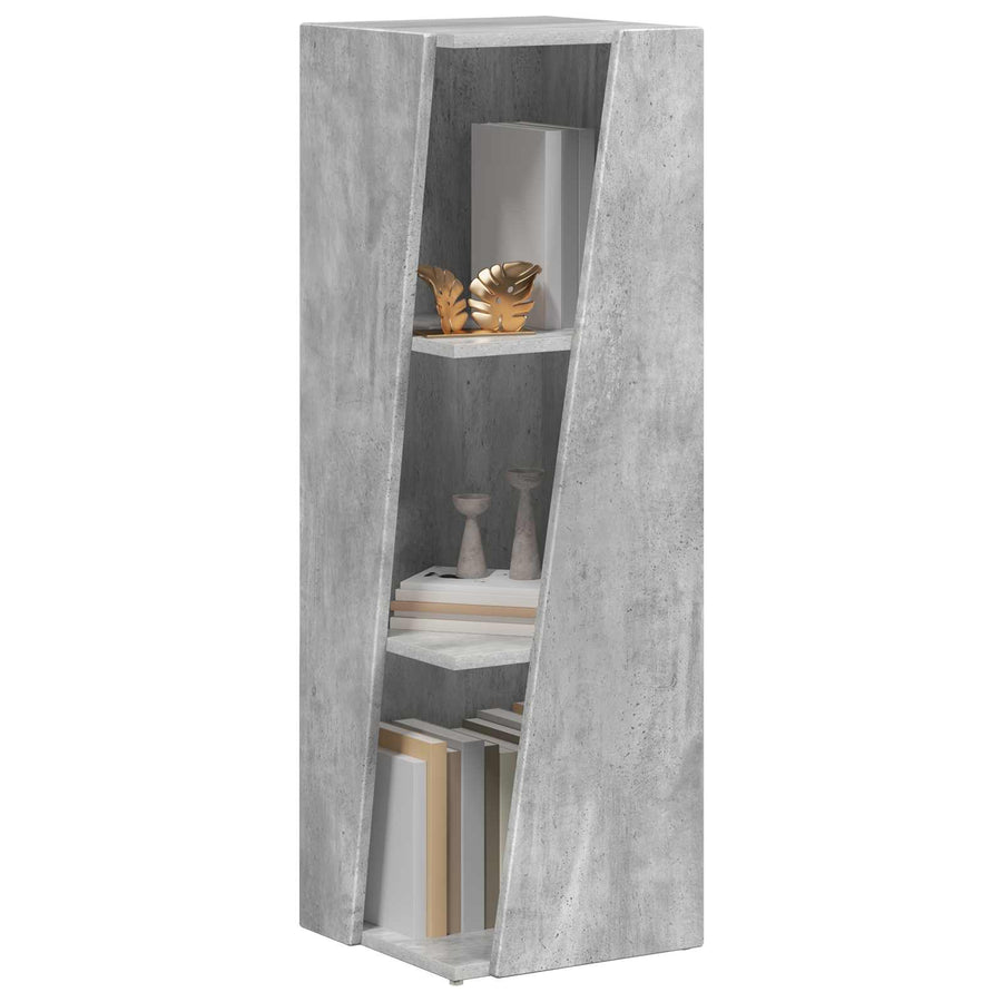 Zijplank Beton Grijs 33 x 32 x 100,5 cm Bewerkt hout