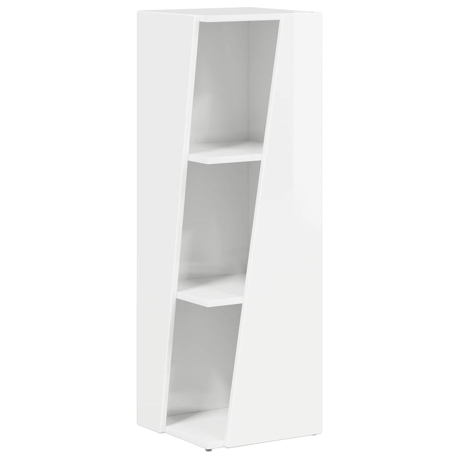 Zijplank Hoogglans wit 33 x 32 x 100,5 cm Bewerkt hout