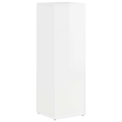 Zijplank Hoogglans wit 33 x 32 x 100,5 cm Bewerkt hout
