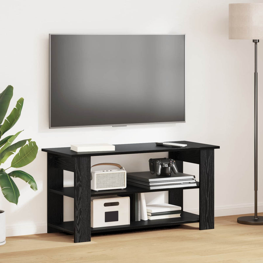 Tv-Standaard Zwart Eiken 100 X 40 X 50 Cm