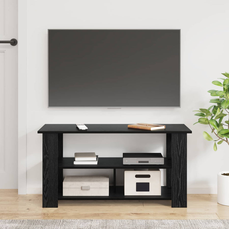 Tv-Standaard Zwart Eiken 100 X 40 X 50 Cm