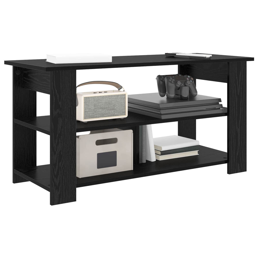 Tv-Standaard Zwart Eiken 100 X 40 X 50 Cm
