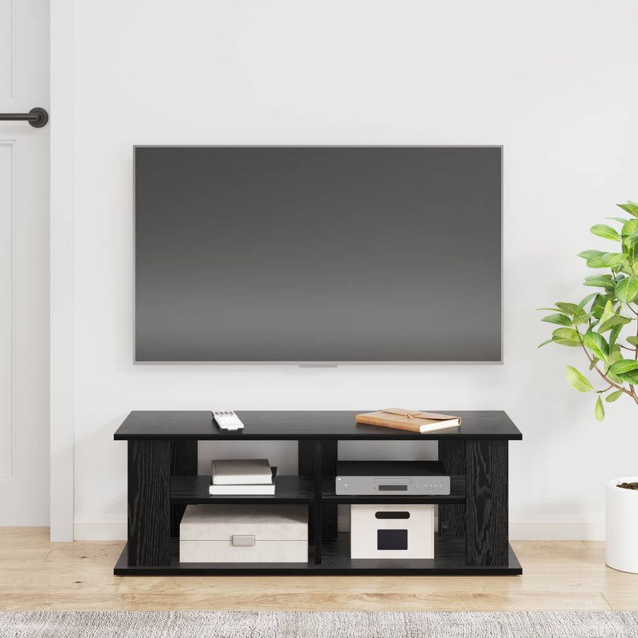 Tv-Standaard Zwart Eiken 96 X 35 X 33,5 Cm