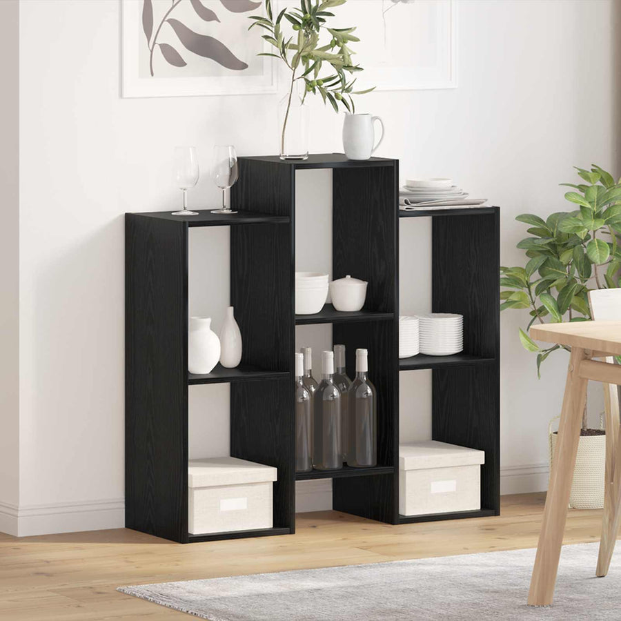 Dressoir Zwart Eiken 90 X 30 X 90 Cm