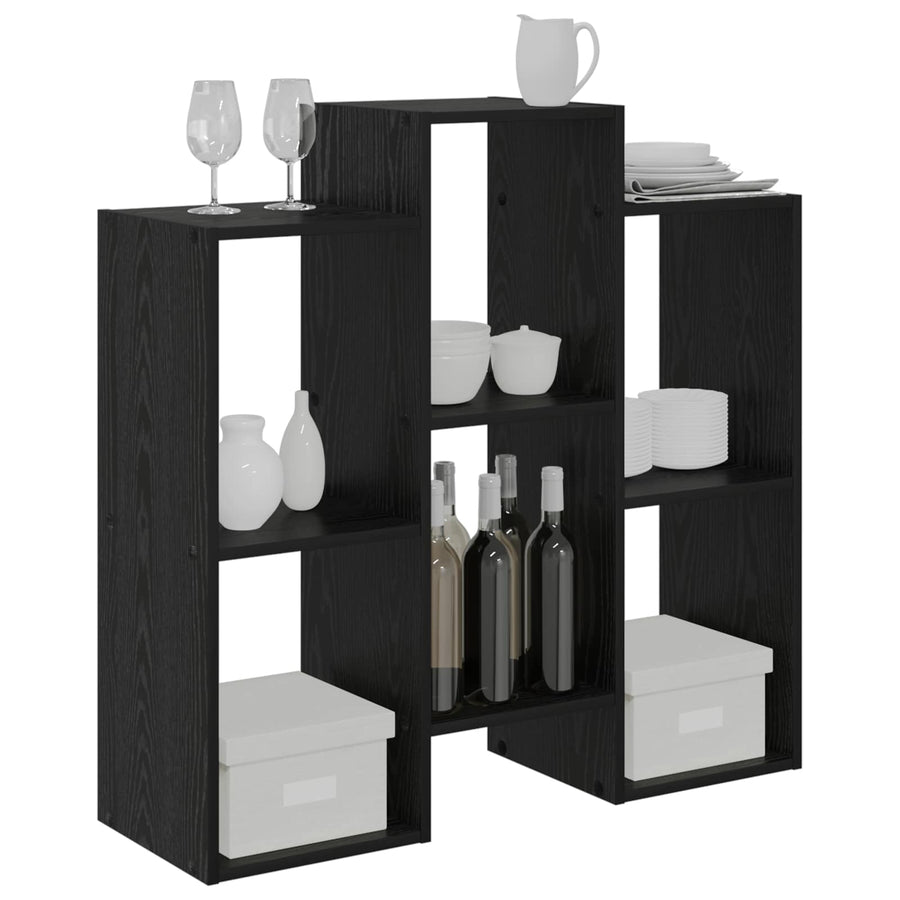 Dressoir Zwart Eiken 90 X 30 X 90 Cm
