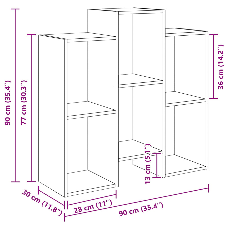 Dressoir Oudhout 90 x 30 x 90 cm