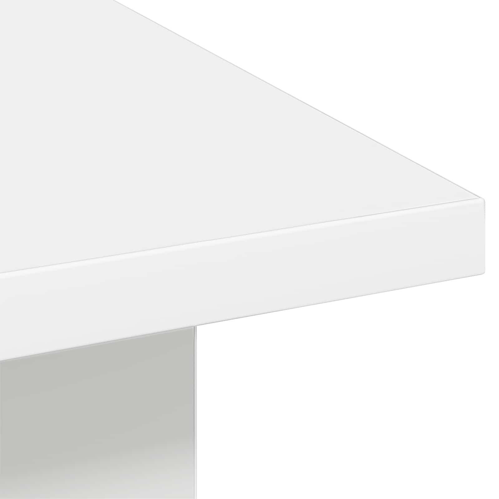 Salontafel met lade Wit 77 x 55 x 42 cm Bewerkt hout