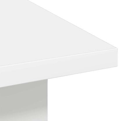 Salontafel met lade Wit 77 x 55 x 42 cm Bewerkt hout