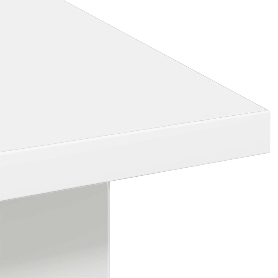 Salontafel met lade Wit 77 x 55 x 42 cm Bewerkt hout