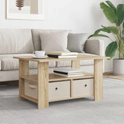 Salontafel 77x55x42 cm Sonoma Eiken met lade