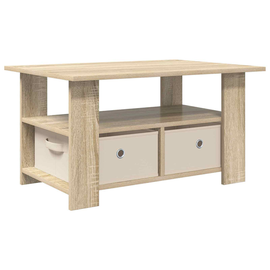 Salontafel met lade Sonoma Eiken 77 x 55 x 42 cm Bewerkt hout