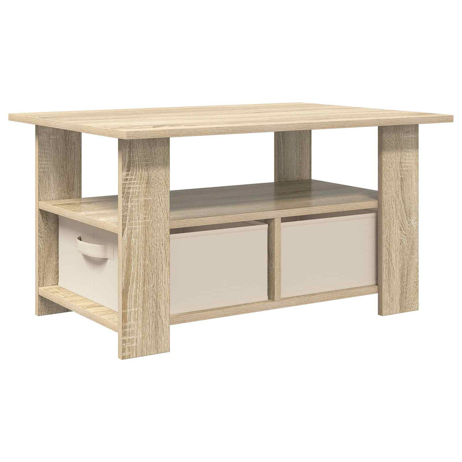 Salontafel met lade Sonoma Eiken 77 x 55 x 42 cm Bewerkt hout