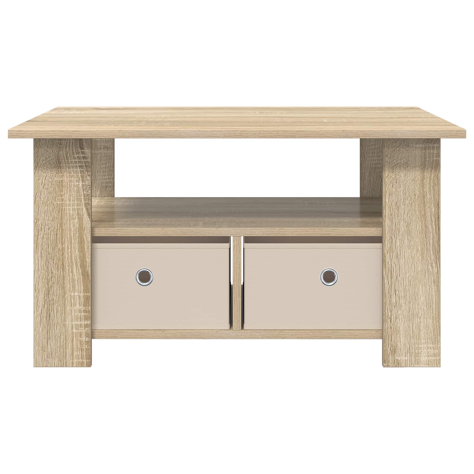 Salontafel met lade Sonoma Eiken 77 x 55 x 42 cm Bewerkt hout