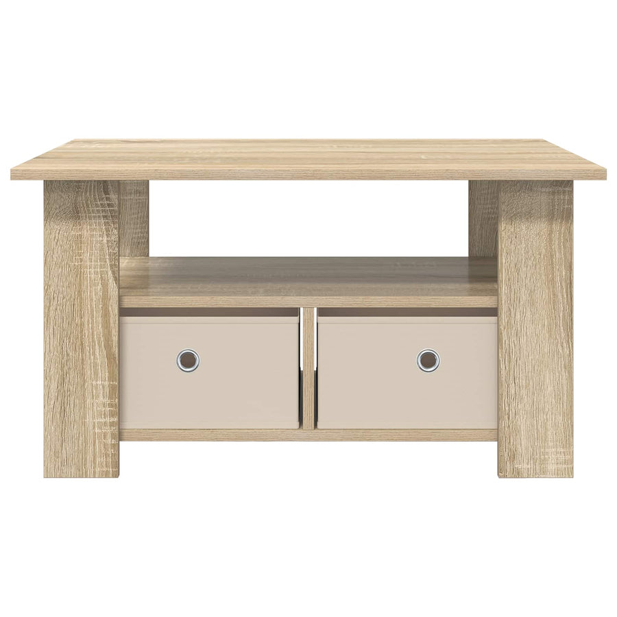 Salontafel met lade Sonoma Eiken 77 x 55 x 42 cm Bewerkt hout