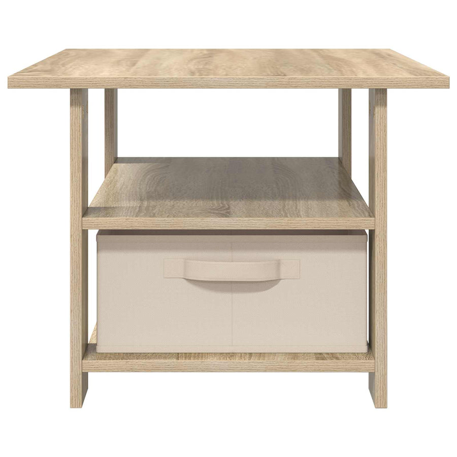 Salontafel met lade Sonoma Eiken 77 x 55 x 42 cm Bewerkt hout