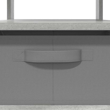 Salontafel met lade Beton Grijs 77 x 55 x 42 cm Bewerkt hout