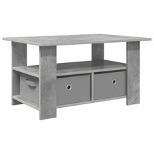 Salontafel met lade Beton Grijs 77 x 55 x 42 cm Bewerkt hout