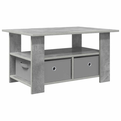 Salontafel met lade Beton Grijs 77 x 55 x 42 cm Bewerkt hout