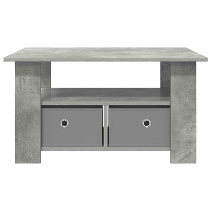 Salontafel met lade Beton Grijs 77 x 55 x 42 cm Bewerkt hout