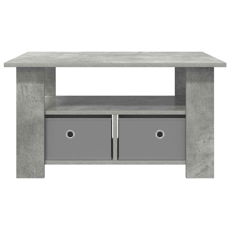 Salontafel met lade Beton Grijs 77 x 55 x 42 cm Bewerkt hout