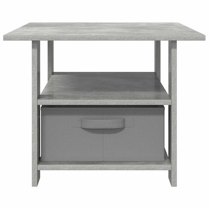 Salontafel met lade Beton Grijs 77 x 55 x 42 cm Bewerkt hout