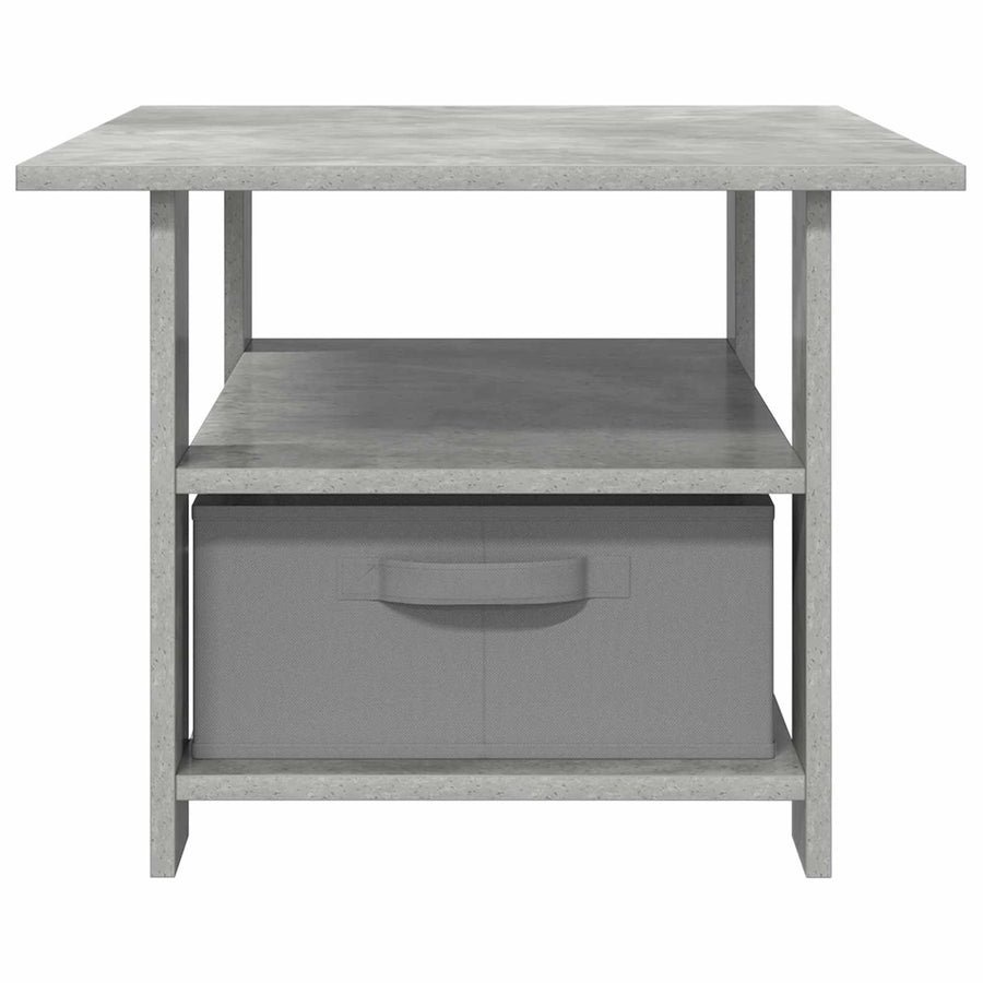 Salontafel met lade Beton Grijs 77 x 55 x 42 cm Bewerkt hout