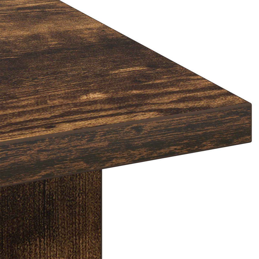 Salontafel met lade Gerookt eiken 77 x 55 x 42 cm Bewerkt hout