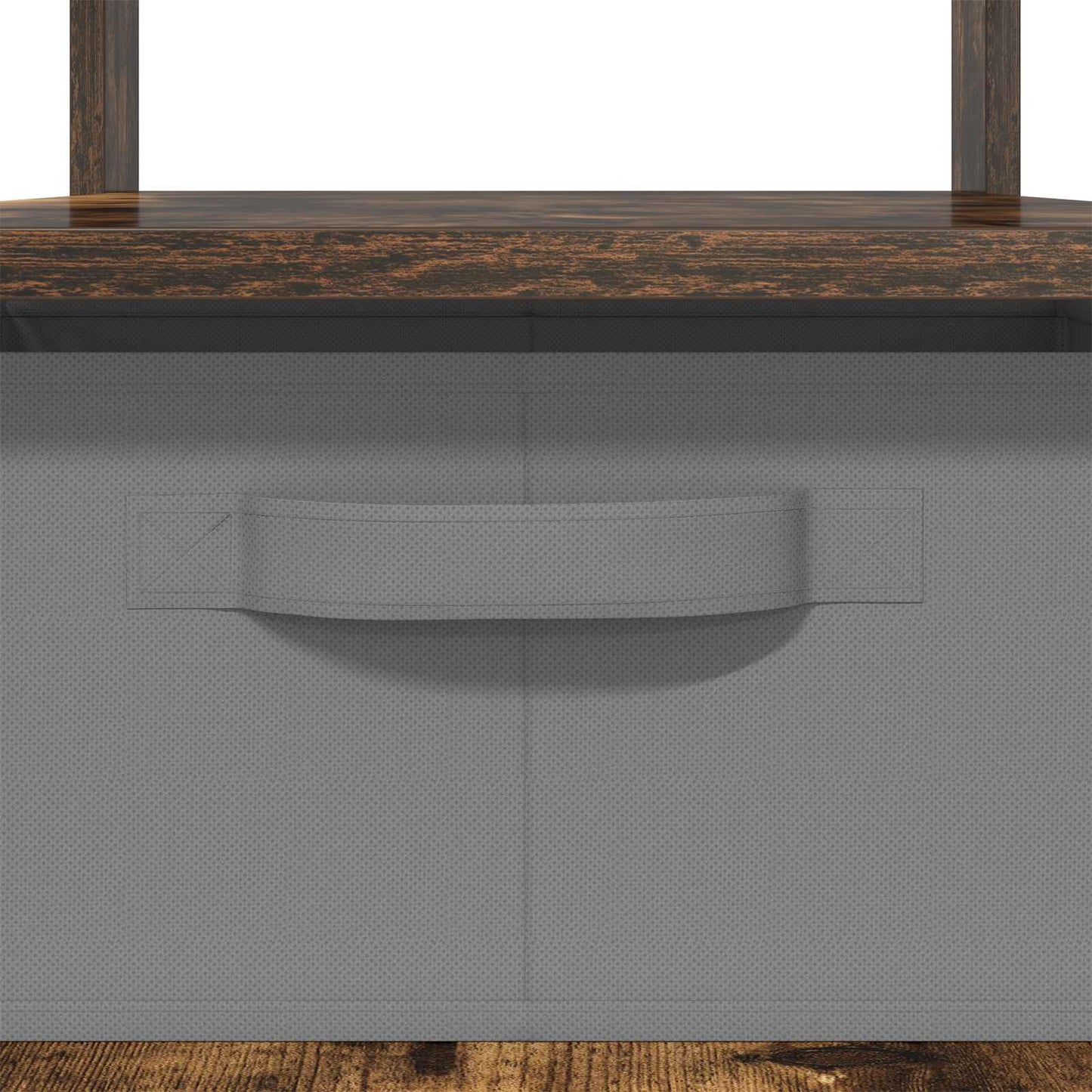Salontafel met lade Gerookt eiken 77 x 55 x 42 cm Bewerkt hout